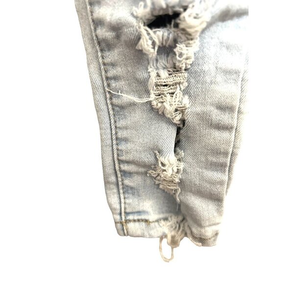 GoGo Star Kids Girls Distressed Raw Hem Jeans Light Wash Size 10 - Picture 5 of 9